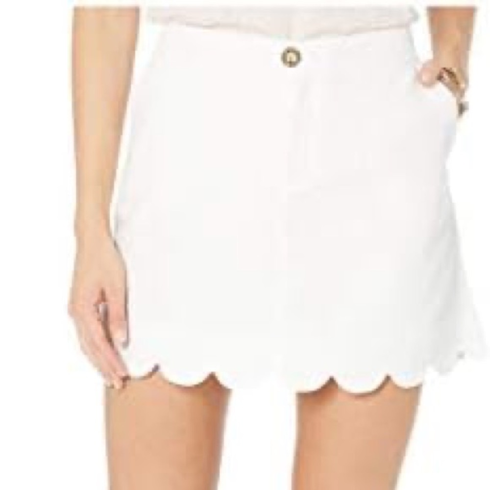 NWT Lilly Pulitzer Colette Skort. White. Size 0